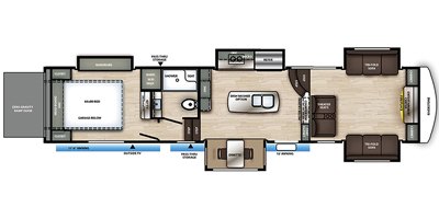 2020 Forest River Riverstone 37FLTH floorplan