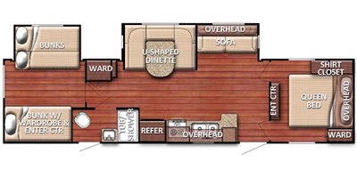 2020 Gulf Stream Kingsport 321TBS floorplan