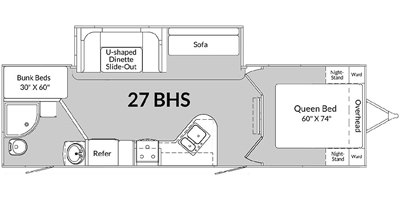 2020 Genesis Supreme Genesis Classic 27BHS floorplan