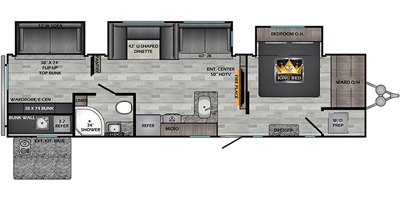 2020 CrossRoads Zinger ZR340BH floorplan