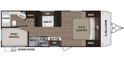 2020 Dutchmen Guide 2157BH floorplan