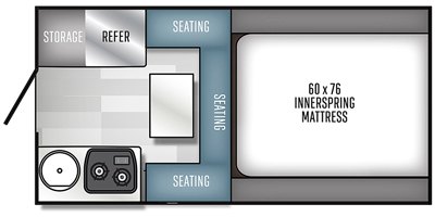 2020 Palomino Real-Lite Truck Camper SS-1600 floorplan