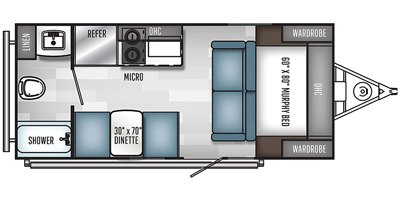 2020 Palomino Real-Lite Mini 184 floorplan