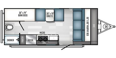 2020 Palomino Real-Lite Mini 188 floorplan