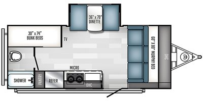 2020 Palomino Real-Lite Mini 189 floorplan