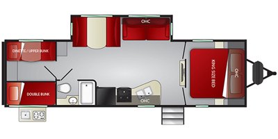 2020 Cruiser RV Embrace Ultra-Lite EL280 floorplan