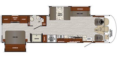 2020 Forest River Georgetown 3 Series GT3 32A3 floorplan