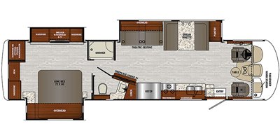 2020 Forest River Georgetown 5 Series GT5 34M5 floorplan