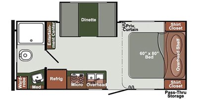 2020 Gulf Stream Gulf Breeze SVT 21QBD floorplan