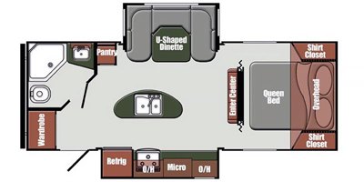 2020 Gulf Stream Matrix 233CB floorplan