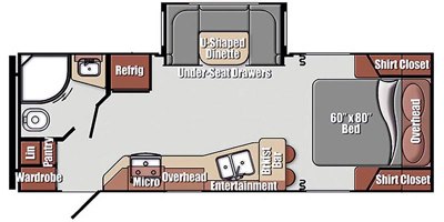 2020 Gulf Stream Northern Express 235RB floorplan