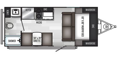 2020 Palomino PaloMini 184RB floorplan