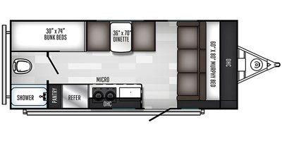 2020 Palomino PaloMini 188BH floorplan