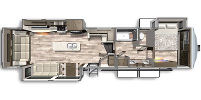 2020 Dutchmen Yukon 400RL floorplan