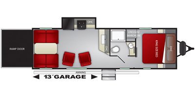 2020 Cruiser RV MPG Ultra-Lite MPG 2700TH floorplan