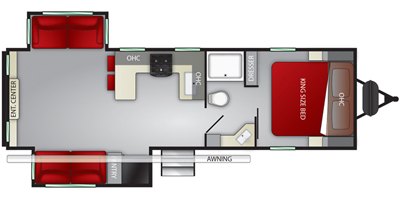 2020 Cruiser RV MPG Ultra-Lite MPG 2780RE floorplan