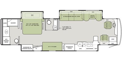 2020 Tiffin Motorhomes Allegro Red 38 KA floorplan