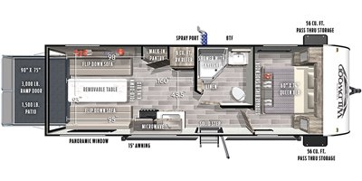 2020 Forest River Wildwood FSX 210RT floorplan