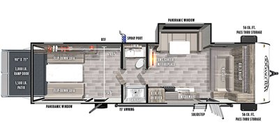 2020 Forest River Wildwood FSX 280RT floorplan