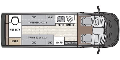 2020 Coachmen Beyond 22RB floorplan