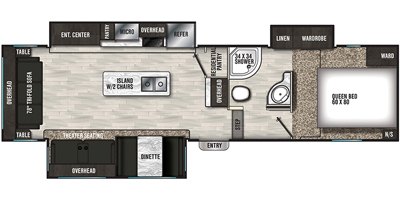 2020 Shasta Phoenix Lite 30RLS floorplan