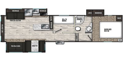 2020 Shasta Phoenix Lite 30BH floorplan