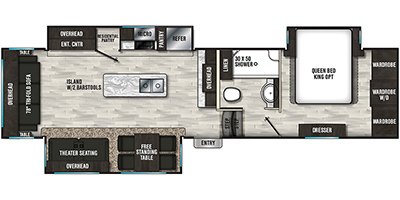 2020 Shasta Phoenix 336RL floorplan