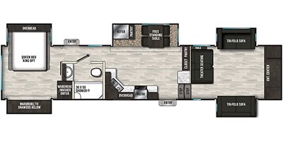 2020 Shasta Phoenix 370FE floorplan