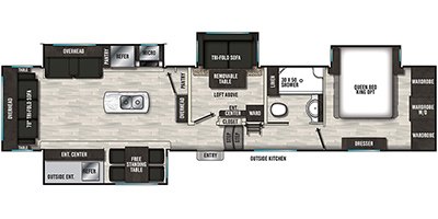 2020 Shasta Phoenix 392BL floorplan