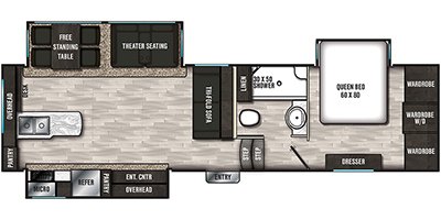 2020 Shasta Phoenix 27RKSS floorplan