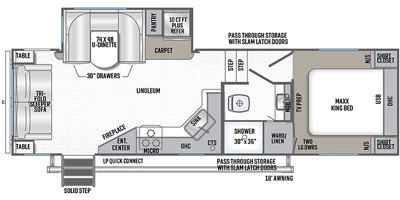 2020 Forest River Wildcat Maxx 253RLX floorplan