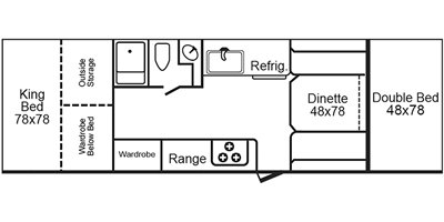 2020 TrailManor 2922 Series KB floorplan