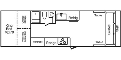 2020 TrailManor 2922 Series KS floorplan