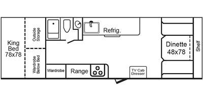 2020 TrailManor 3124 Series KD floorplan