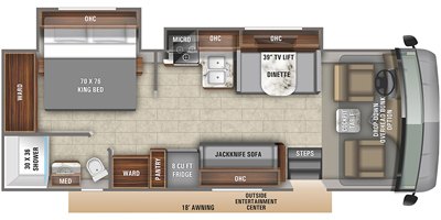 2020 Entegra Coach Vision 27A floorplan