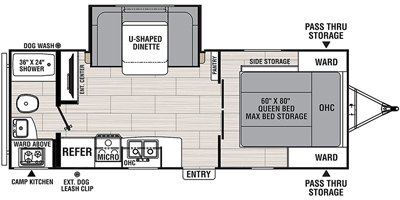 2020 Coachmen Northern Spirit XTR 2145RBX floorplan