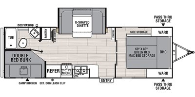 2020 Coachmen Spirit XTR 2549BHX floorplan