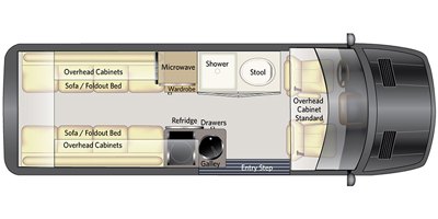 2020 Fleetwood Irok FSD floorplan