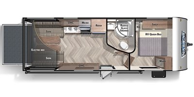 2020 Forest River Salem Cruise Lite Northwest 211SSXL floorplan