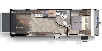 2020 Forest River Salem Cruise Lite Northwest 251SSXL floorplan