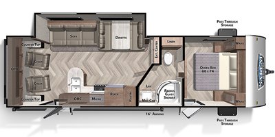 2020 Forest River Salem Cruise Lite Northwest 254RLXL floorplan