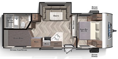 2020 Forest River Salem Cruise Lite Northwest 243BHXL floorplan