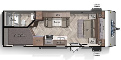 2020 Forest River Salem Cruise Lite Northwest 220BHXL floorplan