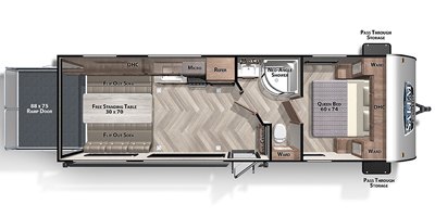 2020 Forest River Salem Cruise Lite Northwest 260RT floorplan