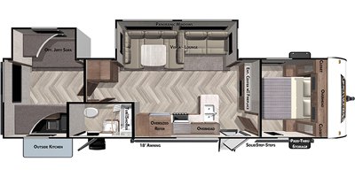 2020 Forest River Wildwood Northwest 32BHDS floorplan