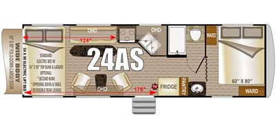 2020 Northwood Desert Fox 24AS floorplan