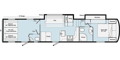 2021 Winnebago Spyder Fifth Wheel S36GWS floorplan