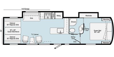 2021 Winnebago Spyder Fifth Wheel S29SFW floorplan