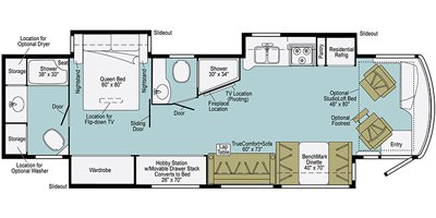 2020 Winnebago Forza 38D floorplan