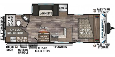 2020 KZ Connect C251BHK floorplan